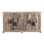 4 Door 76 Sideboard in Bleached White