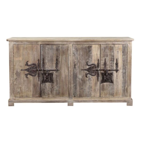 4 Door 76 Sideboard in Bleached White