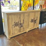 4 Door 76 Sideboard in Bleached White