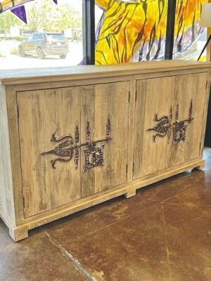 4 Door 76 Sideboard in Bleached White